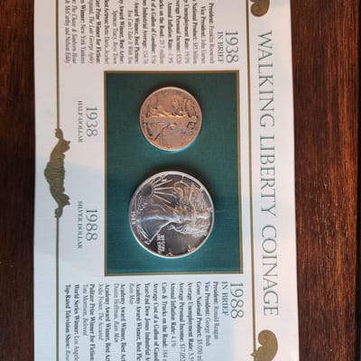 Walking Liberty Coin 2‑Coin Historical Set – 1938