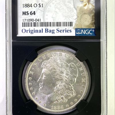 1884‑O Morgan Silver Dollar – NGC MS64 – Original 