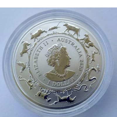 2020 Australia Lunar Year of the Rat • 1 oz .999 s - additional view