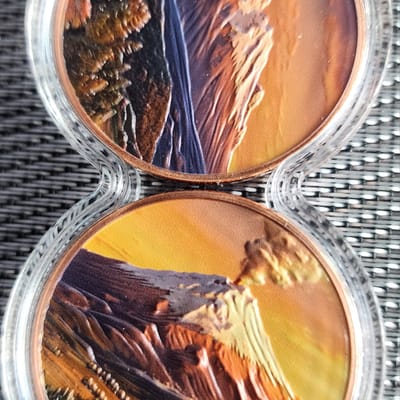 2 OZ Colorized Copper Lady of Liberty - additional view