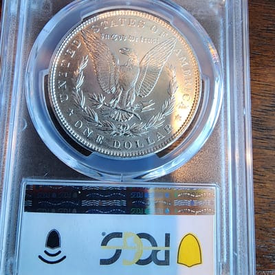 1890 Morgan Silver Dollar • NGC S61 • Brilliant UC - additional view