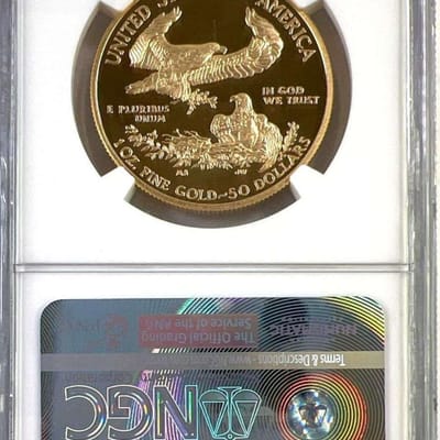 2016‑W American Gold Eagle • $50 • NGC PF70 Ultra  - additional view
