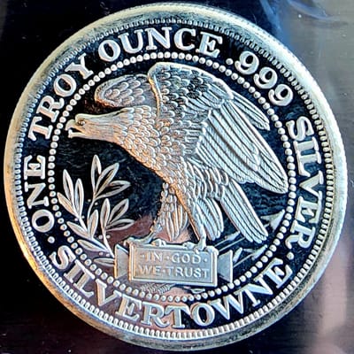 Morgan Silver Towne 1 oz Silver Round - additional view