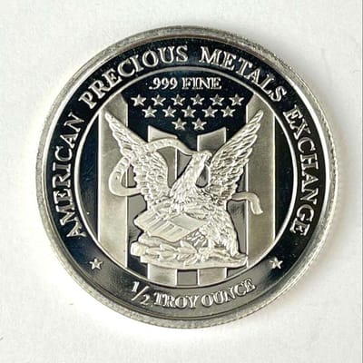  APMEX 1/2 oz Silver Round – .999 Fine – America