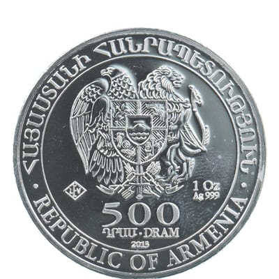 2013 Armenia Noah’s Ark – 1 oz .999 Fine Silver Co - additional view