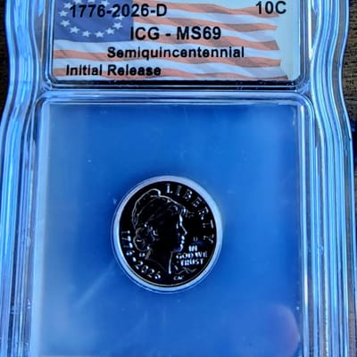1776-2026 Semiquincentennial Emerging ICG MS69