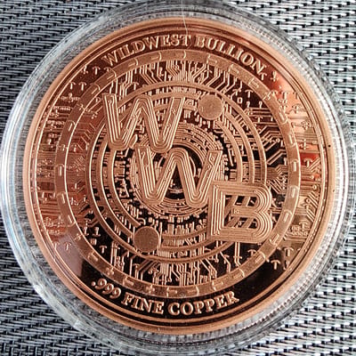 Colorized 5 OZ Copper .999 WWM - additional view
