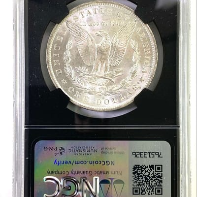 1885‑O Morgan Silver Dollar – NGC MS64 – Original  - additional view
