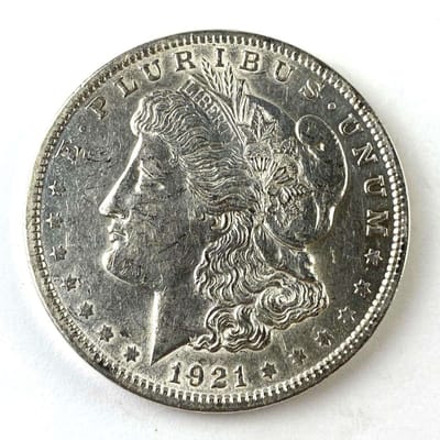 1921 Morgan Silver Dollar – 90% Silver – Raw CoinF