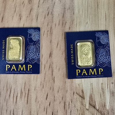 1 Gram PAMP Suisse Gold Fortuna Bar in Assay