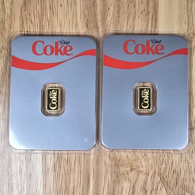 2026 PAMP Coca Cola Diet Coke 1g Gold Bar