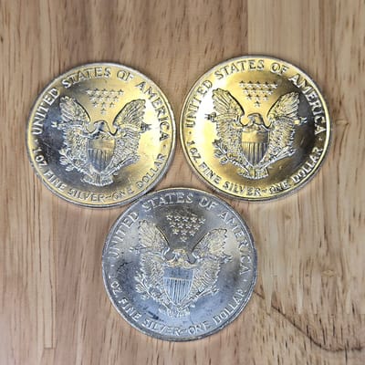 1oz 1990 American Silver Eagles BU - additional view