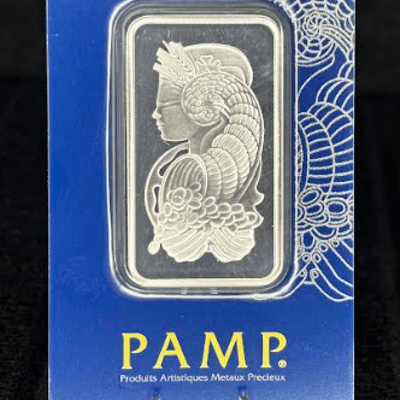 1-Ounce PAMP Silver Bar in Assay