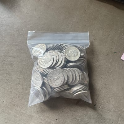 10x 1964 & Older Silver Washington Quarters – 90%