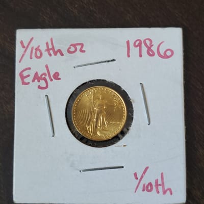 1986 1/10 gold eagle 