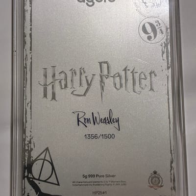 2026 Agoro Harry Potter 25 Yrs of Magic .5oz Siver - additional view