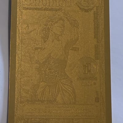 FIVE (5)  - Idaho 1/4 Goldbacks Bids Start Under Spot - additional view