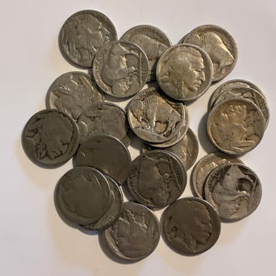 40 No Date Buffalo Nickels