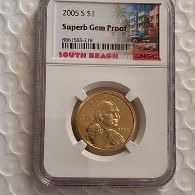 2005-S Sacagawea $1 Superb Gem Proof South Beach 
