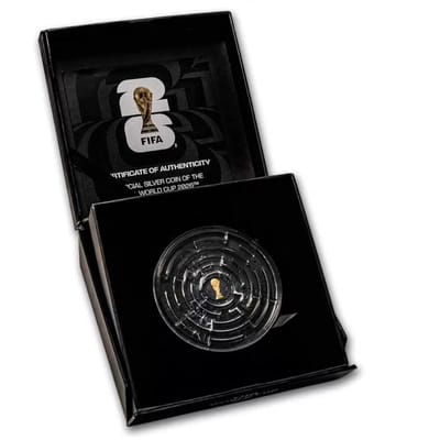 2026 2 oz Silver FIFA World Cup Maze (w/ Box & COA