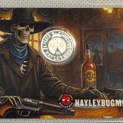 The Gambler 1 Gram .999 Fine Silver by HALEYBUG