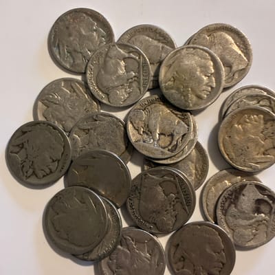 40 No Date Buffalo Nickels - additional view