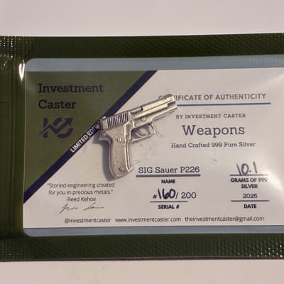 2026 Investment Caster SIG Sauer P226 10.1g Ltd Ed