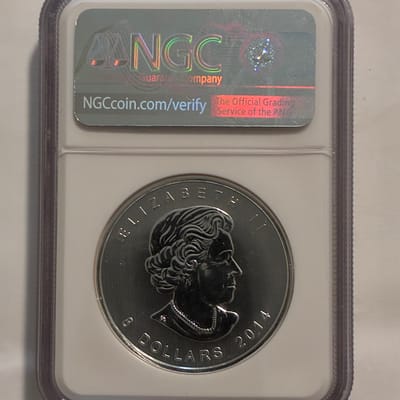 2014 Canada $8 Arctic Fox 1.5 oz Silver NGC MS69 N - additional view