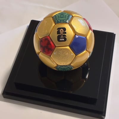 2026 FIFA World Cup™ 3 oz .999 Silver Gilded Ball