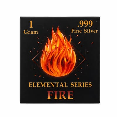 Elemental Series FIRE 🔥 1g Silver from Pan Silver