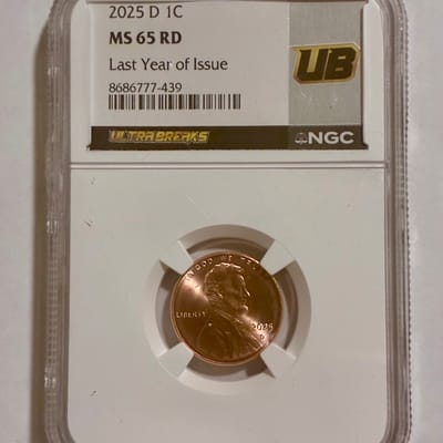 2025-D Lincoln Penny MS 65 RD 