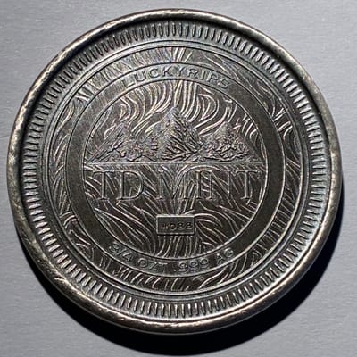 3/4oz Silver 777’s Round by TD Mint 1/2oz Chip - additional view