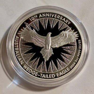 2024 3oz Silver Ausi Wedge-Tailed Eagle 10th Anniv