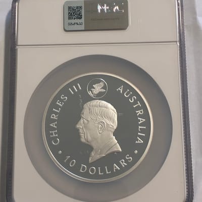 2024 P125 10oz Ausi $10 Wedge-Tail Eagle FDOI PF70 - additional view