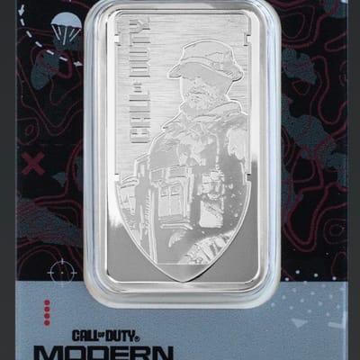 PAMP 1 oz Silver MWIII Call of Duty Prooflike Bar - additional view