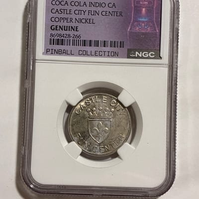 Coke Fun Center NGC Genuine Clad Token