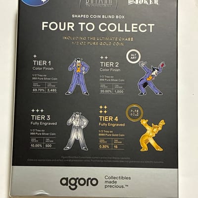 2026 Agoro Batman Joker Silver Coin Chase Sealed - additional view
