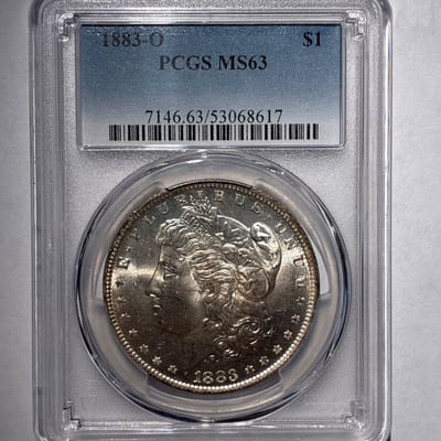 1883-O Morgan $1  PCGS MS63