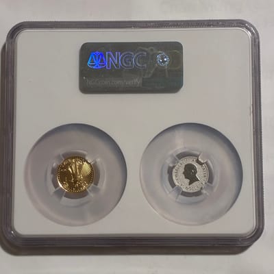 Birds of a Feather I/10oz Gold & Platinum NGC MS70 - additional view
