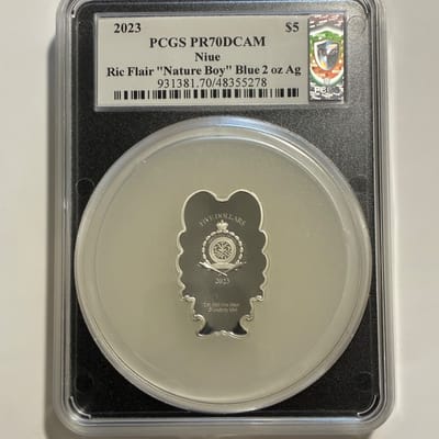 Nature Boy Ric Flair 2023 Chibi 2oz Silver Coin - additional view