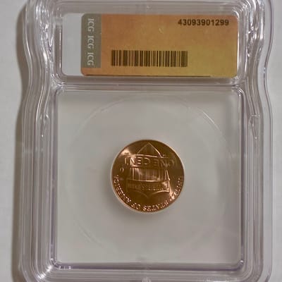 2025 D 1c Lincoln Shield Cent Penny MS66 RD ICG - additional view