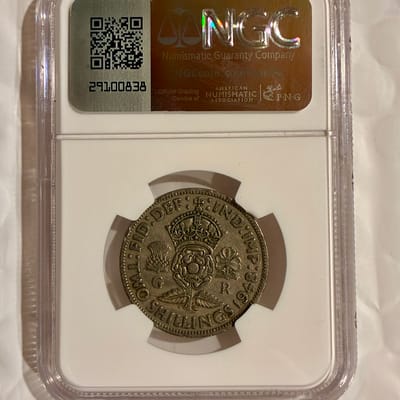 1948 Great Britain 2 Shillings Coin NCG Certified  - additional view