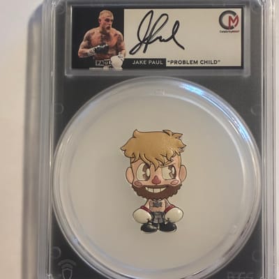 Jake Paul 2024 2oz Celebity Mint PR70 Autograph