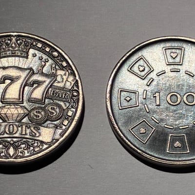3/4oz Silver 777’s Round by TD Mint 1/2oz Chip