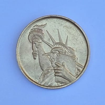 LIBERTY FROM GOD'S VIEW COIN Statue of Liberty 100 - additional view