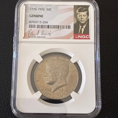 1976 Kennedy Half Dollar NGC Genuine Bicentennial 