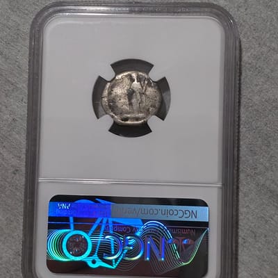 Roman Empire AD 177-182/3 AR Denarius Crispina NGC - additional view