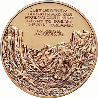 Ronald Reagan Bronze Medal 1 5/16 Inch - additional view