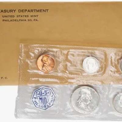 1956 PROOF SET * ORIGINAL * 5 Coin U.S. Mint  - additional view