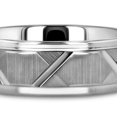 Mens 8MM Genuine Tungsten Wedding Band Size 11-1/2 - additional view